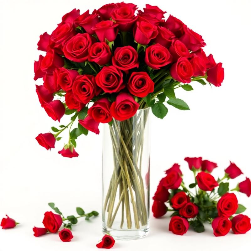 100 Rosas Colombianas no Vaso