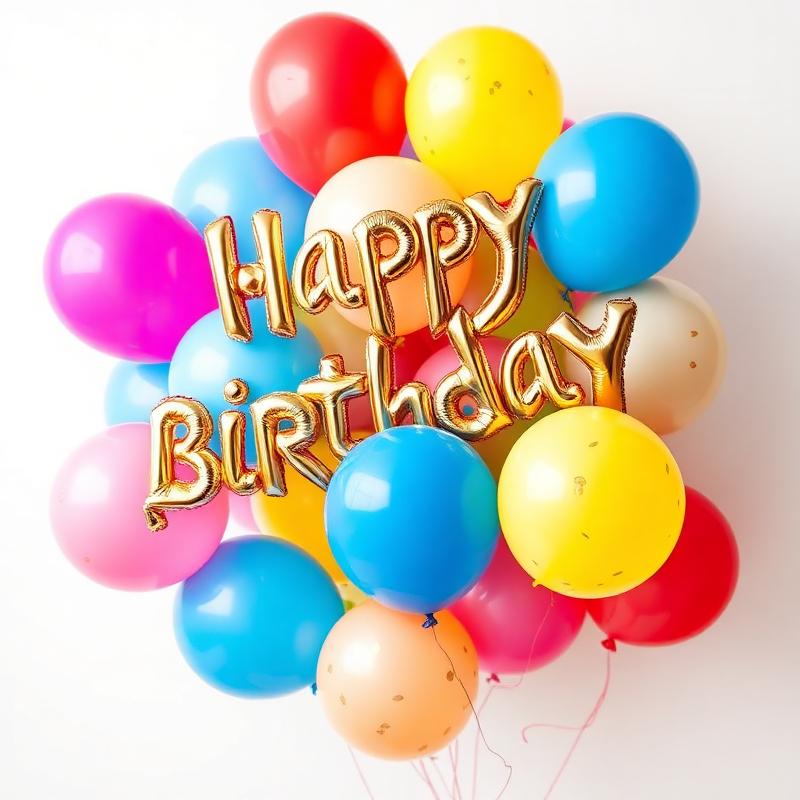 Balão Redondo Happy Birthday