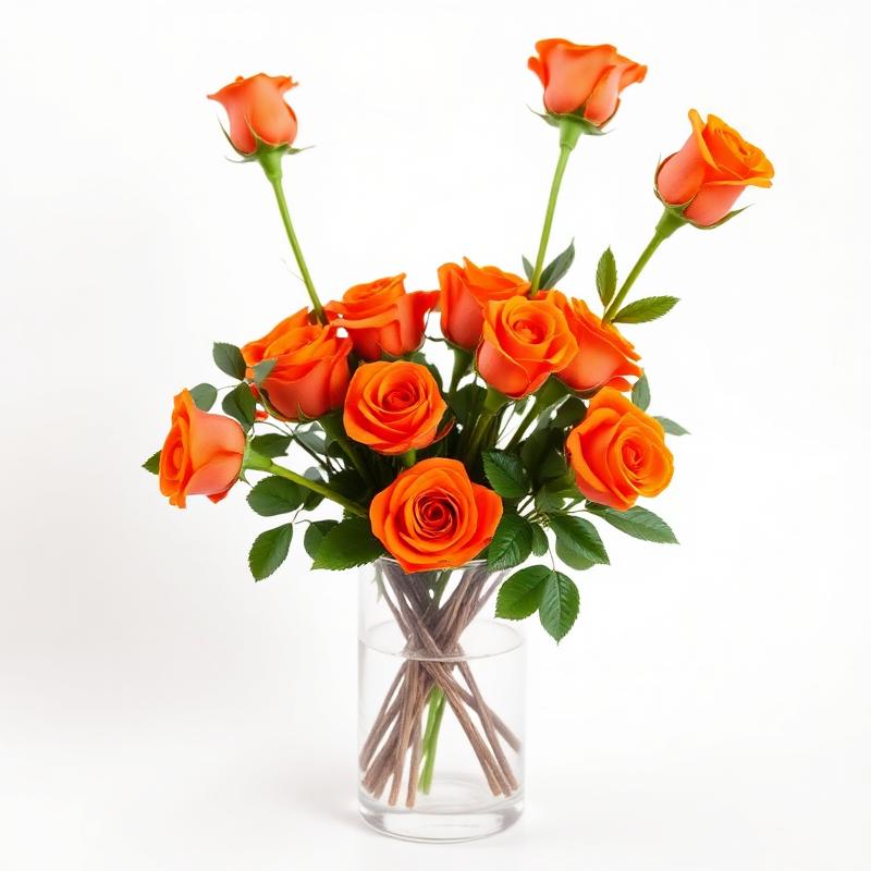 Brisa de Rosas Orange no Vaso