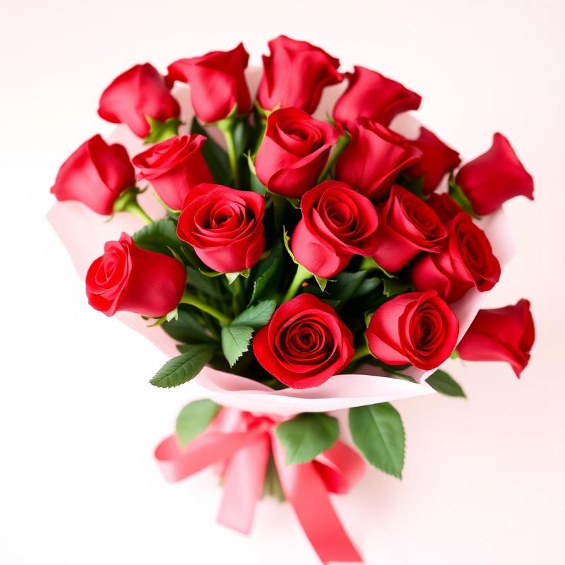 Buquê de 18 Rosas Vermelhas