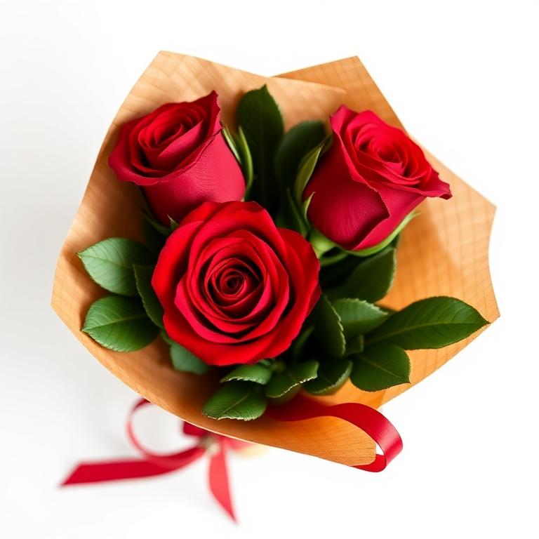 Buquê Trio de Rosas Vermelho