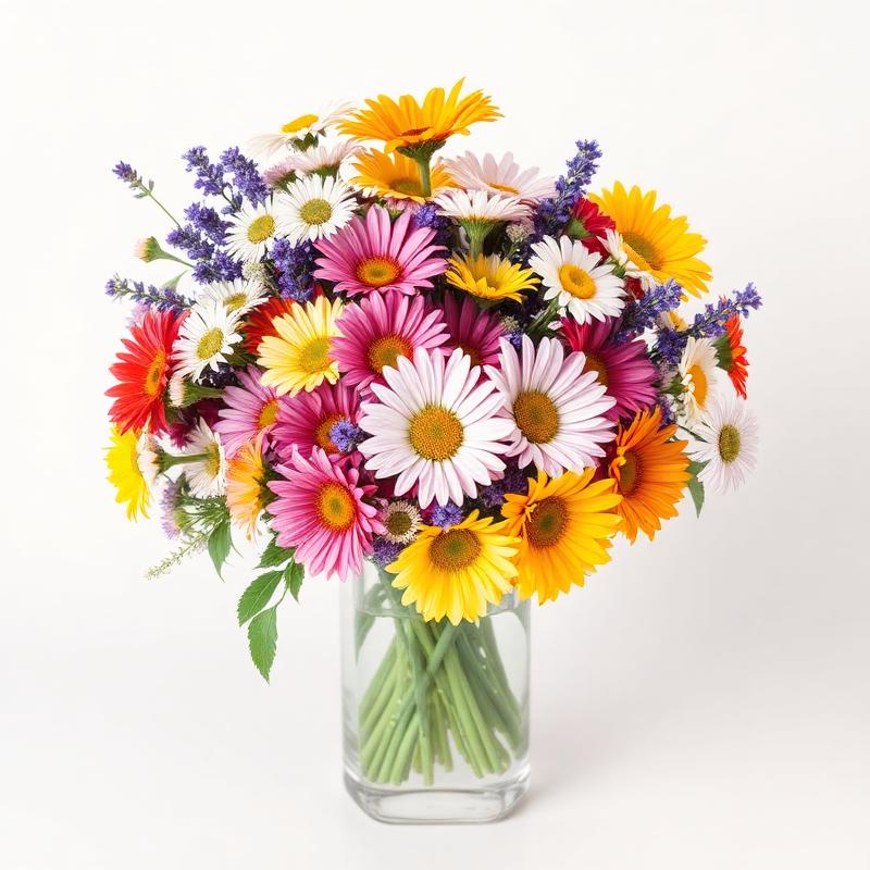 Luxuoso Mix de Flores do Campo no Vaso