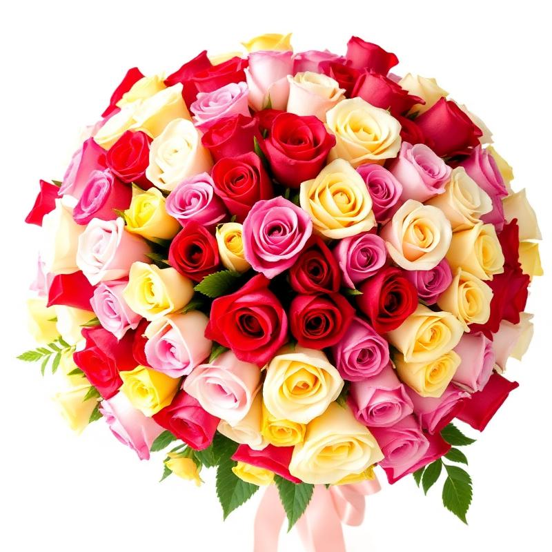 Mega Buquê de 500 Rosas Mesclada